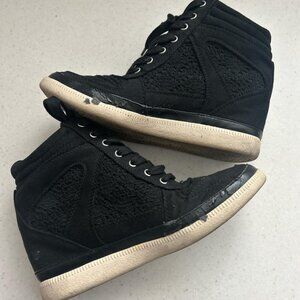 vintage black weege sneakers